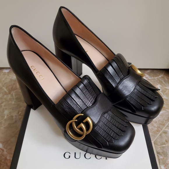 Gucci Shoes - 🖤Gucci Marmont Fringed Leather Pumps